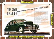 Metal Sign - 1940 Lincoln Zephyr