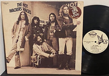 THE WACKERS Hot Wacks 1972 ELEKTRA Folk Rock DJ LP w INSERT VG+