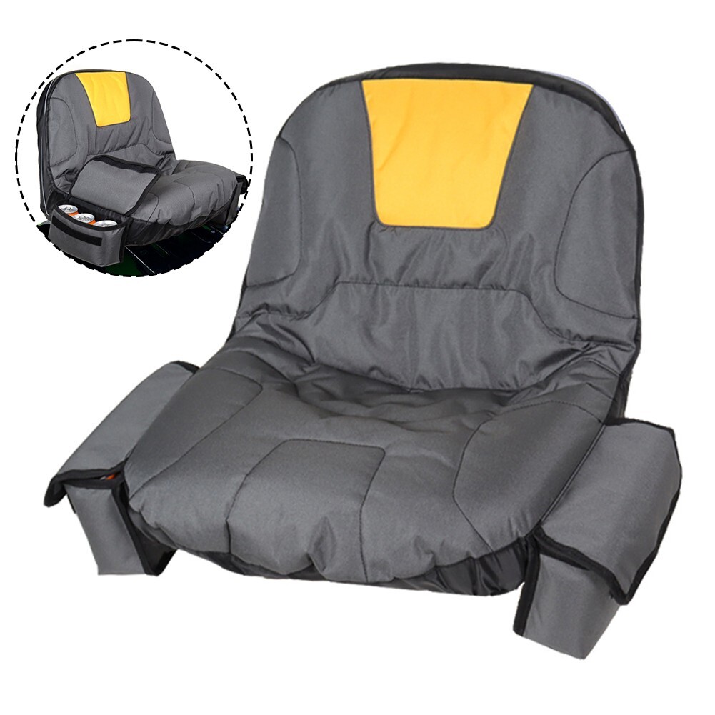 Tractor Seat Cover With Drink Pouch Heavy Duty 600D Waterproof