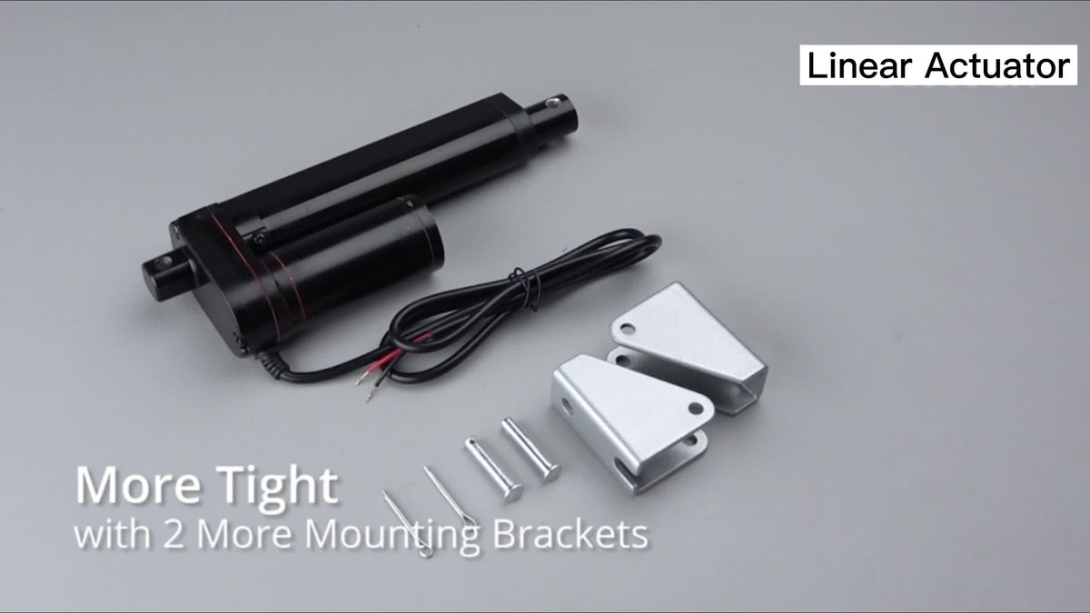 Eco-Worthy Linear Actuator, 12V DC, 350mm Stroke Length, Heavy Duty 150kg, Linear Drive, Adjustable, Gate Opener, Linear Engineering, Electric Motor, DIY for Lifting Car