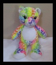 Build A Bear Workshop Rainbow Spotted Leopard Cat 17"