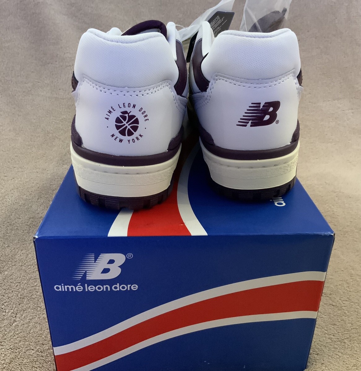 靴 New Balance 550 aime leon dore US6 New Balance Aimé Leon Dore X 550 'Purple' - New Balance