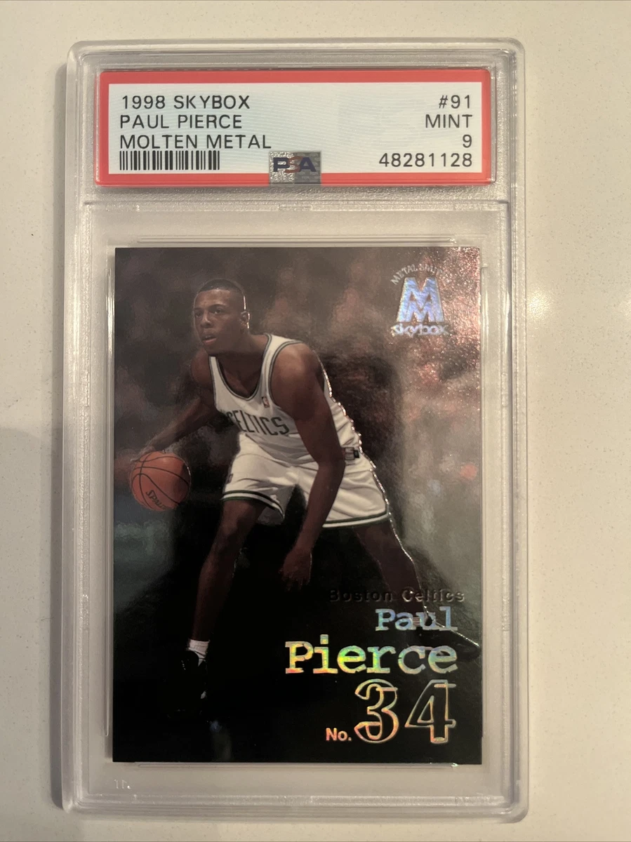 1998 Skybox Molten Metal #91 Paul Pierce RC Rookie HOF PSA 9 Mint