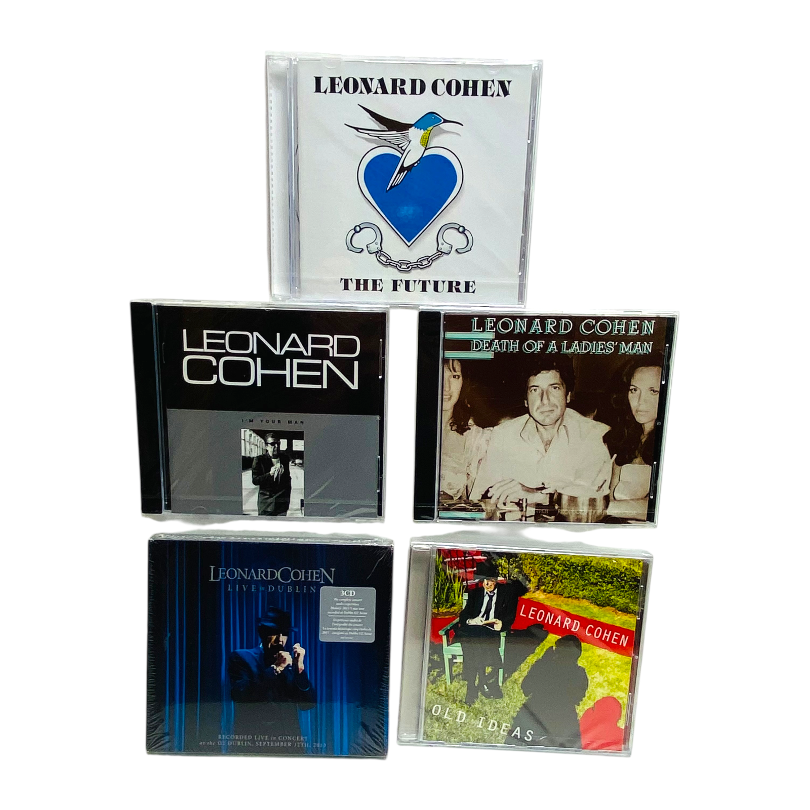 Leonard Cohen ( NEW SEALED CD BUNDLE ) Death of a Ladies' Man, Future, Live,