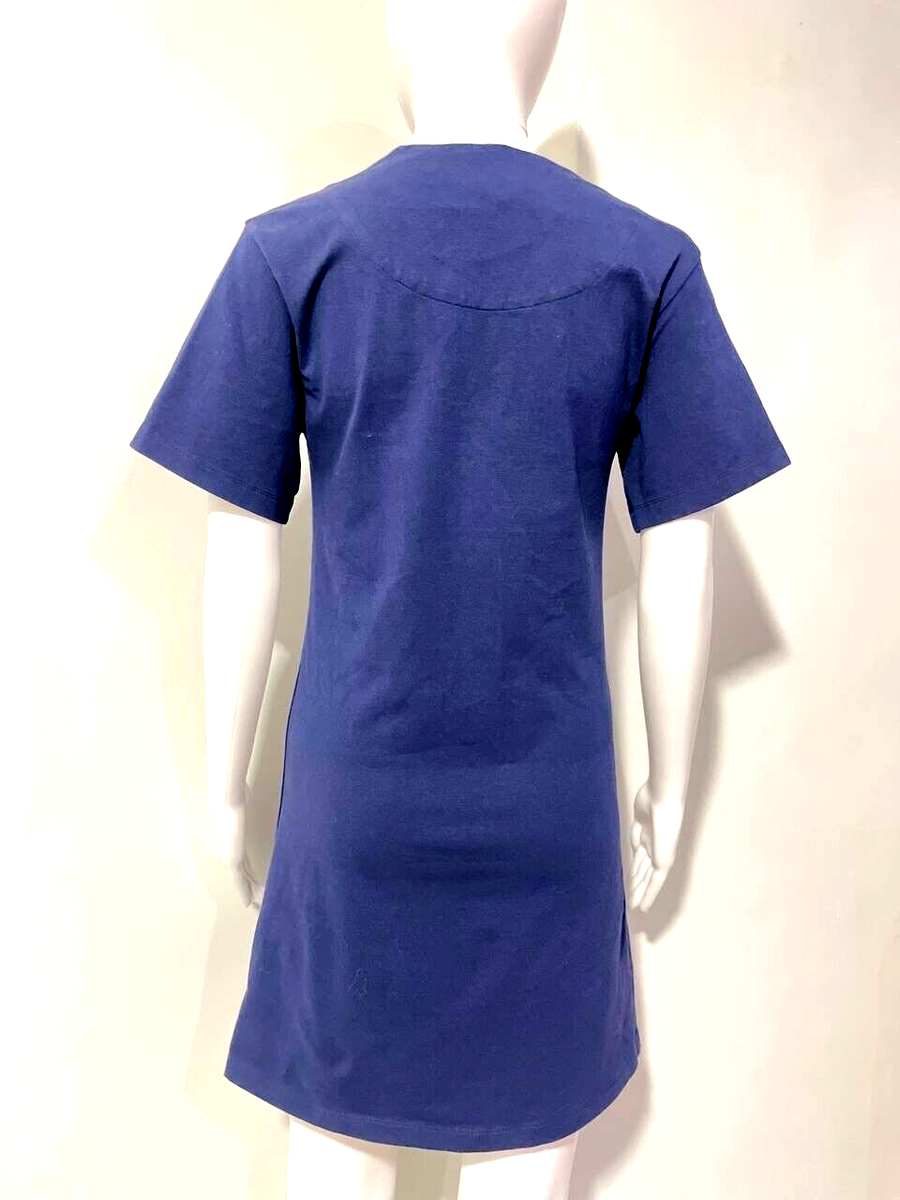 carven pleated dress Carven Pleated Twill Midi Dress In Blue - 70% Off