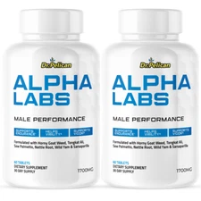 Alpha Labs-Men's Health & Performance- 2 Bottles- 120 Tablets