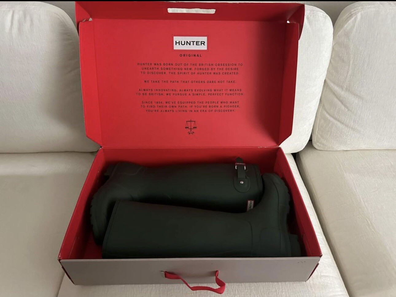 Hunter Women's Gloss Black Original Tall Rain BOOTS Size 9 B M 242