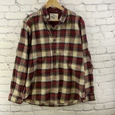 Weatherproof Flannel Shirt Mens Sz L Button Down Plaid