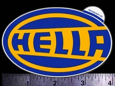 HELLA Lights - Original Vintage 1970's 80’s Racing Decal/Sticker - 4 inch size