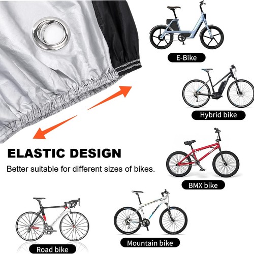 Fits 1 Bikes Storage Bicycle Cover Bike UV Sun Rain Dust Waterproof Protector US - Picture 5 of 12