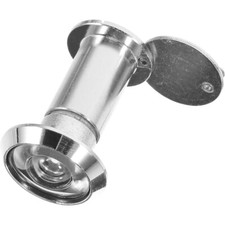 Front Door behind Peephole Chrome Security Cat Eye Mirror Monitor Lens