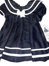 Baby Toddler Girl Rare Editions Sailor Dress NWT 18 month Navy Blue CUTE