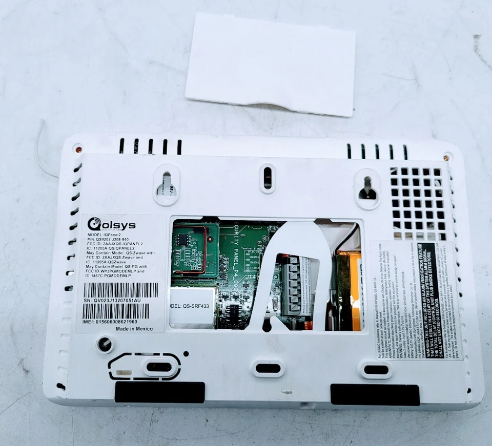 Brinks Alarm.com Home Security IQPanel2, NO POWER ADAPTER - Image 2 of 4