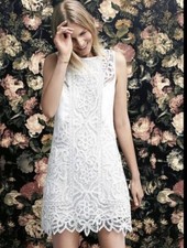 Anthropologie Moulinette Soeurs Perla Lace Shift Dress Sleeveless Sz 6