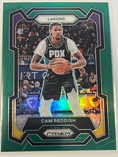 2023-24 Panini Prizm GREEN PRIZM #230 Cam Reddish - Los Angeles Lakers