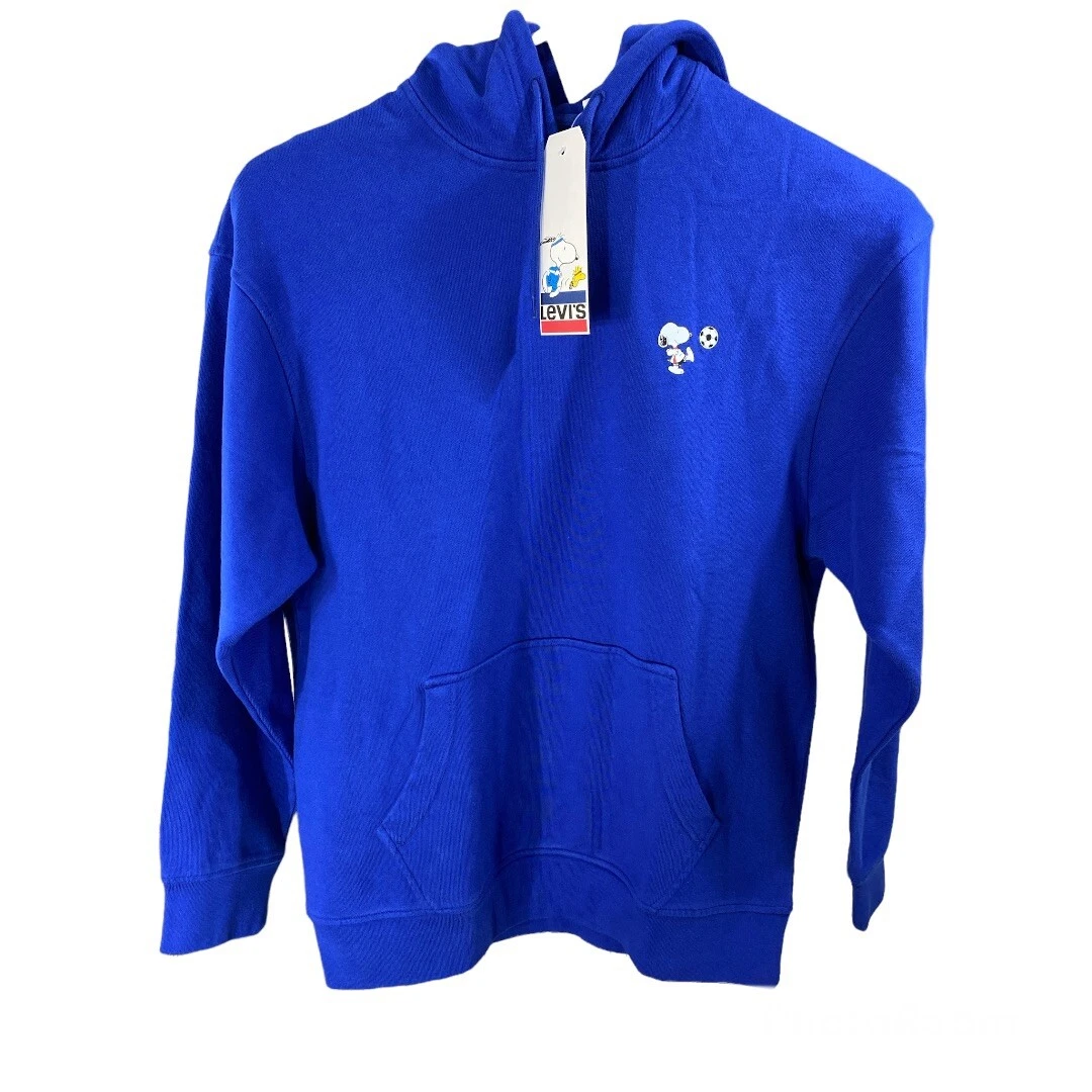 Levi s x Peanuts Graphic Sweatshirt Hoodie Blue Men s Size Medium