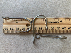 Vintage Eagle Claw 208SS Hooks Siwash/Salm. Open Eye Stainless Steel 4/0 Q. 100