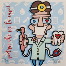 Aleandro Roncarà - Serigraphy - "... You'll See I Can Handle It"