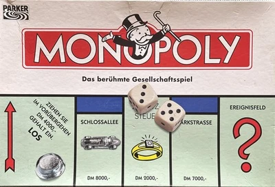 Monopoly - DM Version mit Metalfiguren - Parker - Vintage Brettspiel 1996 - RAR - Bild 1 von 4