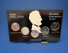 1943 P/D/S Steel Penny 5 Coin Set World War II Wartime , BU Collection.