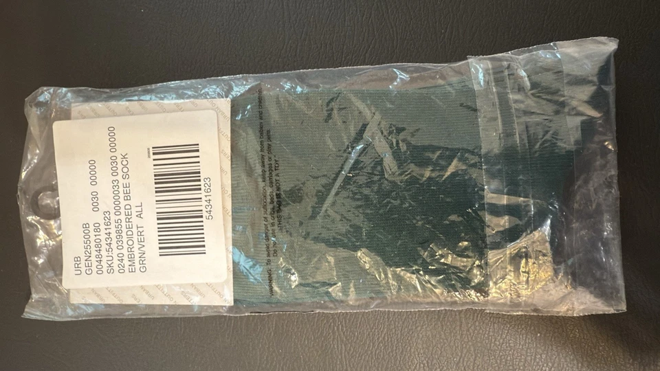 Calcetines Crew Verde Abejas Miel En El Banco Novedad Calzado Foto 2 de 4