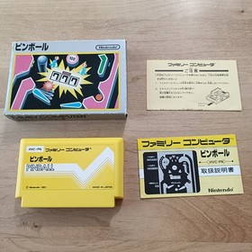 [FC] Pinball Silver Box with box theory Famicom *Inner box missing