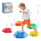 Music & Light up stepping stones for kids,5 pcs Stepping Stone,Non-Slip,Encou.