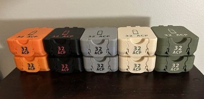 Set Of Two 32acp Ammunition Boxes 25 Round Capacity Each Made In The USA 