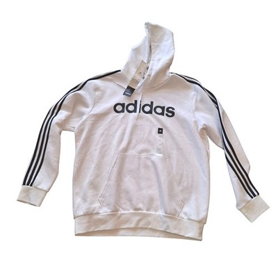 Adidas Hoodie 3 Stripes NWT Men's Large Super White Track
