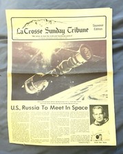 La Crosse, WI, Sunday Tribune July 15, 1975 &ldquo;US, Russia To Meet In Space&rdquo;