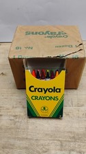 Binney Smith 1988 12 Pack of Crayola 16 Brilliant Colors Non Toxic Crayons NEW