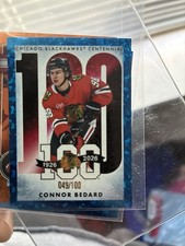 Topps 25/26 NHL Sticker Collection Connor Bedard Chicago Hawks Centennial /100