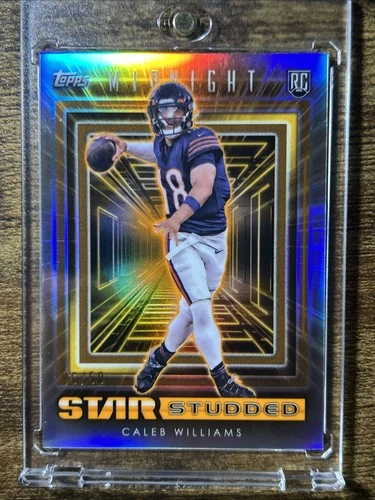 🔥 Caleb Williams: /50 Star Studded GOLD  (RC) - 2024 Topps Midnight