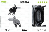 Valeo 582624 Wischermotor FüR Cupra Seat Skoda Vw