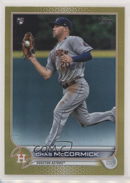 2022 Topps Series 1 Gold Foil Chas McCormick #135 Rookie RC uk2