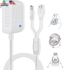 Charger for Ingenuity Baby Swing,Replacement Power Cord for Baby Rocker,2-In-1 C