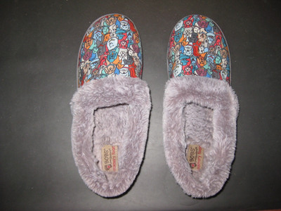 Bob's Skecher's Memory Foam Dog Slippers Women's 8.5