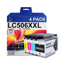 LC506XXL Ink Cartridges Replacement for Brother LC506 LC506XL LC506XXL4PK Sup...