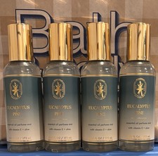 4 Bath  Body Works EUCALYPTUS PINE Essential Oil Perfume Mist 5.85 oz Lot New