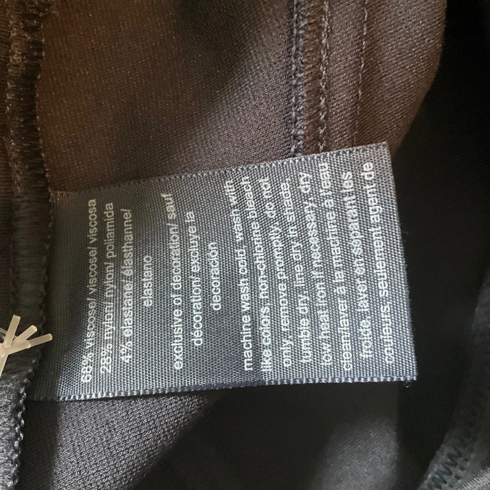 Tommy Hilfiger Black Leggings S/P Small Petite Seamed Stretchy New With Tags - Image 3 of 4