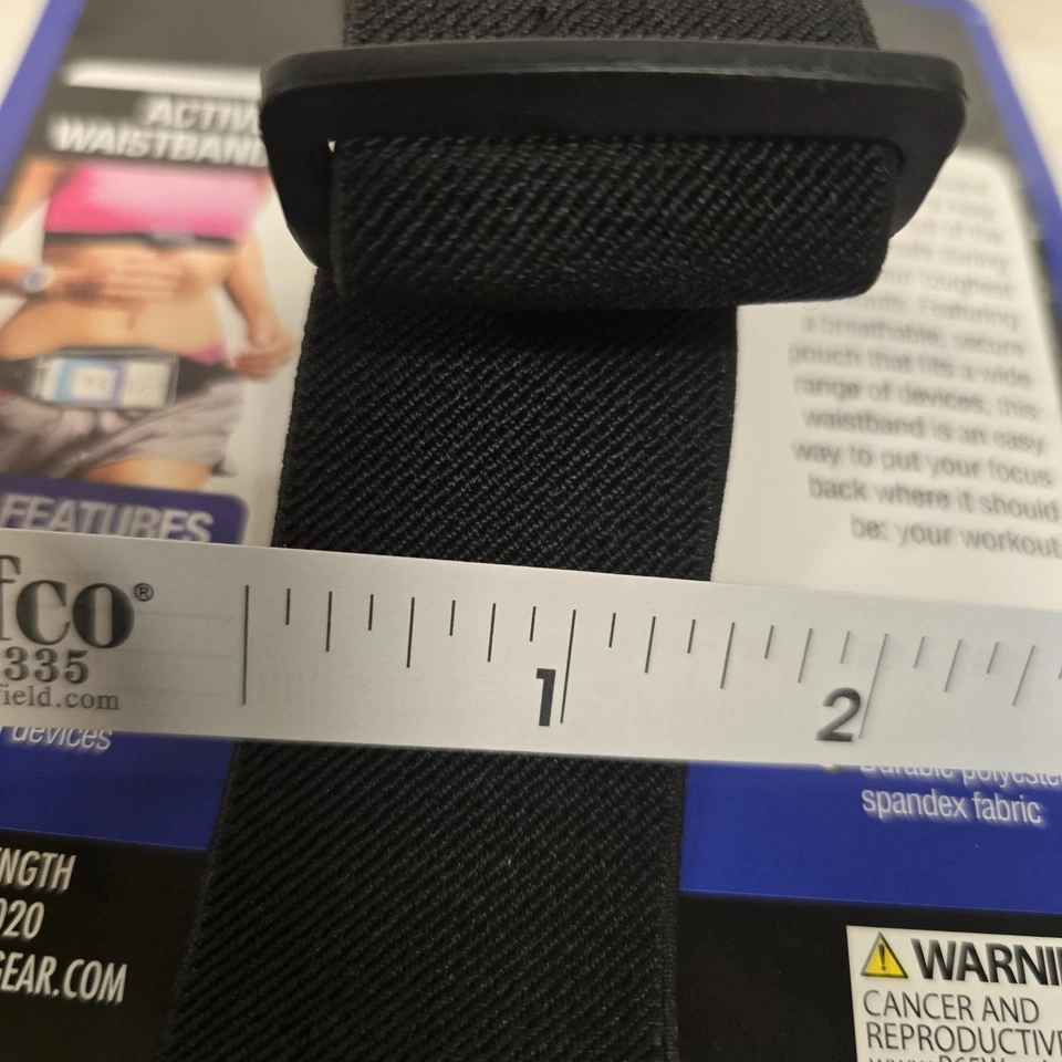 Pro Strength Active Waistband Adjustable Band with Cell Phone Spare Key Storage - Image 4 of 4