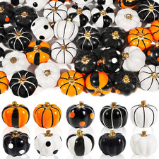 20 PCS Mini Pumpkin Figurines Halloween Miniatures Resin Figurines