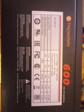 Thermaltake 600 P/N: TTP-0600P-W Desktop Power Supply Used