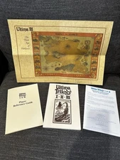 Ultima Trilogy I II III Manual QuickStart Player Reference Guide Map