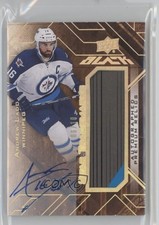 2015-16 UD Black Star Trademarks Relics Gold Spectrum 6/10 Andrew Ladd Auto 0h7n