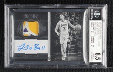 2017 Panini Noir Prime Rookies Black and White 93/99 Lonzo Ball BGS 8.5 Auto 6fs