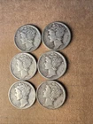 6 Mercury Dimes
