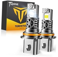 Upgraded/HB5 Bulbs, 65,000LM 12X Ultra Brightness, 6500K Cool White,1:1 9007