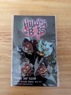 Helluva Boss Official SharkRobot Limited Edition Zombie IMP Pin Set