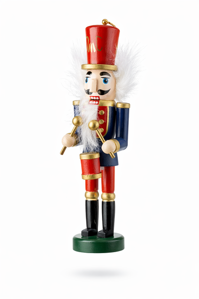 Christbaumschmuck Nussknacker Trommler Holz Weihnachtsbaum AnhäNger 12,5 Cm-image